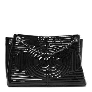 Chanel Vinyl Coco Ming Tote Black #231771C16B